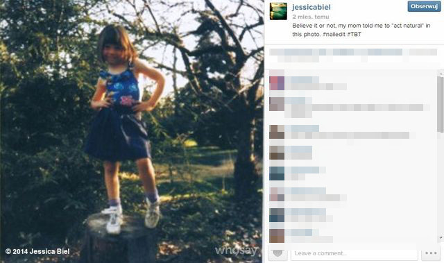 Jessica Biel pokazała mnóstwo zdjęć z dzieciństwa (FOTO)