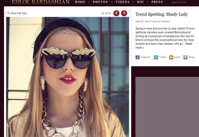 Jessica Mercedes trafiła na bloga Khloe Kardashian!