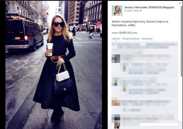 Jessica Mercedes: Jestem rosyjską księżniczką!