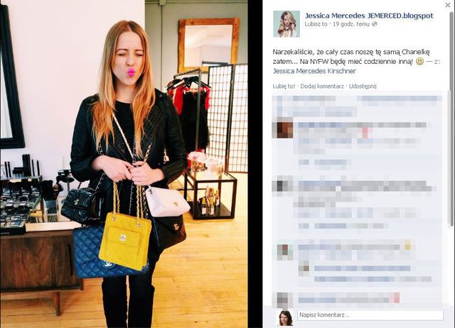 Po co Jessice Mercedes pięć Chanelek? (FOTO)