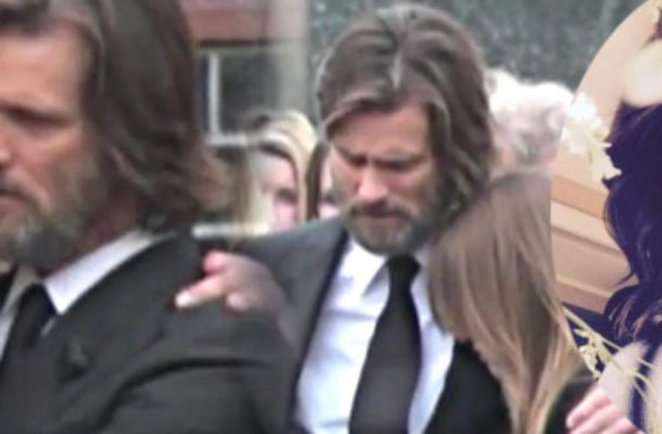 Jim Carrey niósł trumnę byłej dziewczyny [VIDEO]
