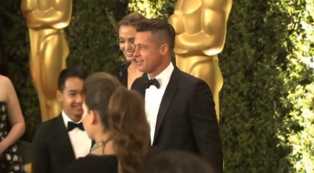 Angelina Jolie i Brad Pitt z synem Maddoxem