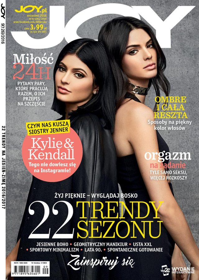 Siostry Jenner we wrześniowym numerze magazynu JOY 