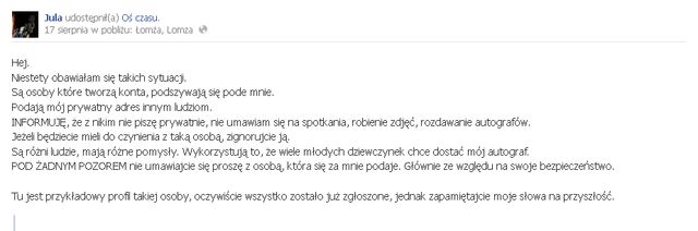 Pod Julę w sieci podszywają się pedofile?