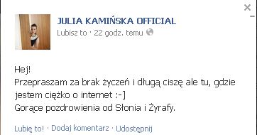 Julia Kamińska pochwaliła się zdjęciem bez makijażu (FOTO)