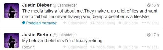 20-letni Justin Bieber przechodzi na emeryturę!