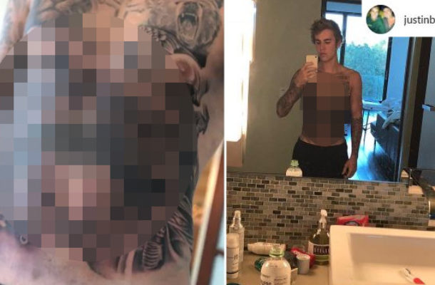 O rany. Justin Bieber ma teraz OLBRZYMI tatuaż! (ZDJĘCIA)