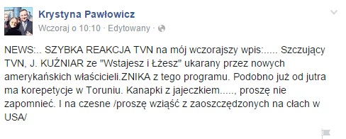 Hit! Awantura z Krystyną Pawłowicz i wziąść