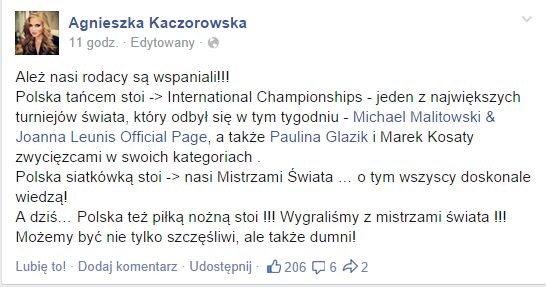 Gwiazdy świętują zwycięstwo z Niemcami (FOTO)