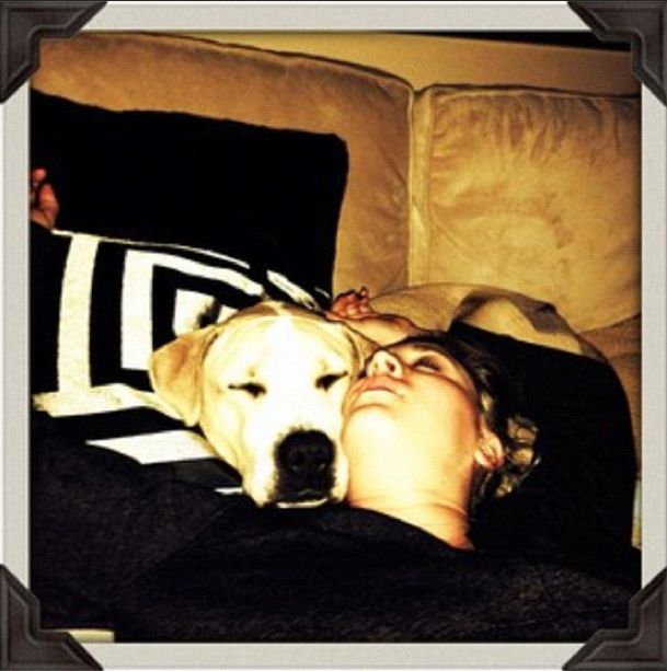 Niedawno wyszła za mąż, a całuje się i sypia z psem (FOTO)