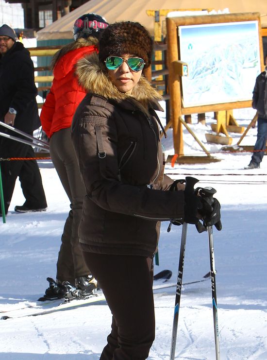 Kim Kardashian i na nartach (FOTO)  
