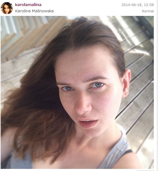 Karolina Malinowska pokazała się bez makijażu (FOTO)