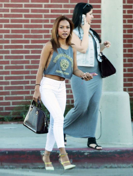 Karrueche Tran - dziewczyna Browna bez stanika (FOTO)