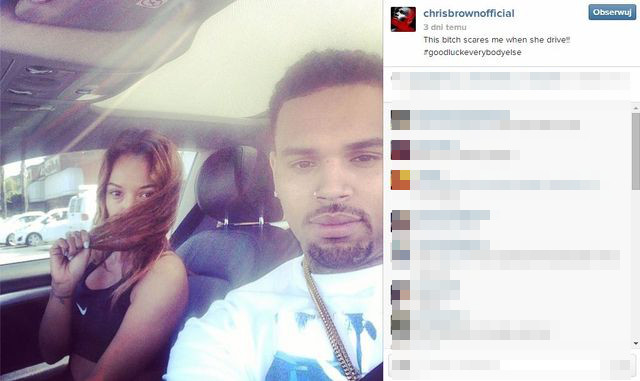 Chris Brown o Karrueche: Ta s*ka mnie przeraża (FOTO+VIDEO)