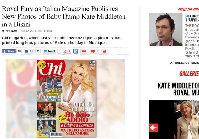 Ciążowy brzuszek księżnek Kate na okładce magazynu (FOTO)