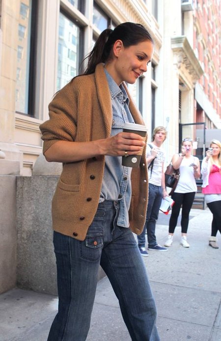 Poranna kawka Katie Holmes (FOTO)