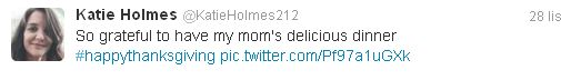 Święto Dziękczynienia w wydaniu Katie Holmes (FOTO) Święto Dziękczynienia w wydaniu Katie Holmes (FOTO)