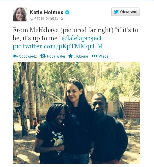 Katie Holmes udziela się charytatywnie (FOTO)