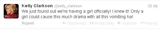 Kelly Clarkson zdradziła płeć dziecka