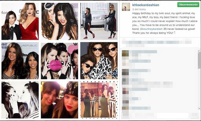 Kardashianki składają życzenia urodzinowe siostrze (FOTO)
