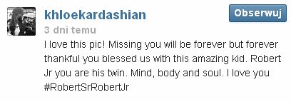 Khloe Kardashian zatęskniła za ojcem (FOTO)