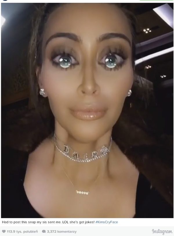 Kim Kardashian płacze na Snapchacie Kim Kardashian płacze na Snapchacie