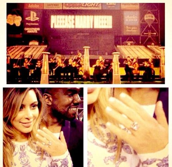 Kanye West oświadczył się Kim Kardashian! (FOTO)