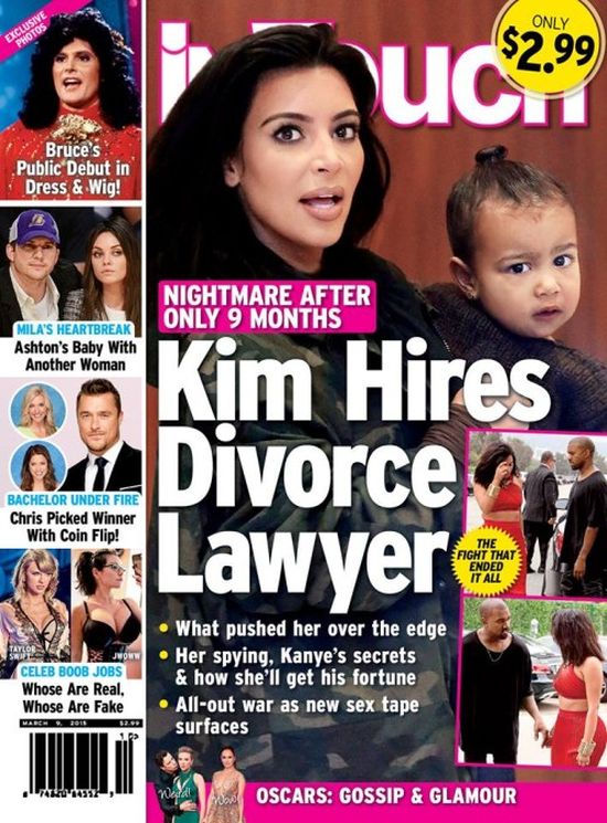 InTouch: Kim bierze rozwód. Zatrudniła już prawnika 