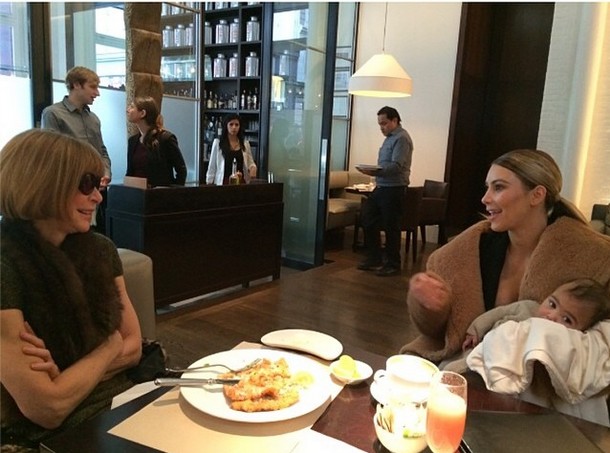 Kim Kardashian, North West i Anna Wintour na jednym zdjęciu!