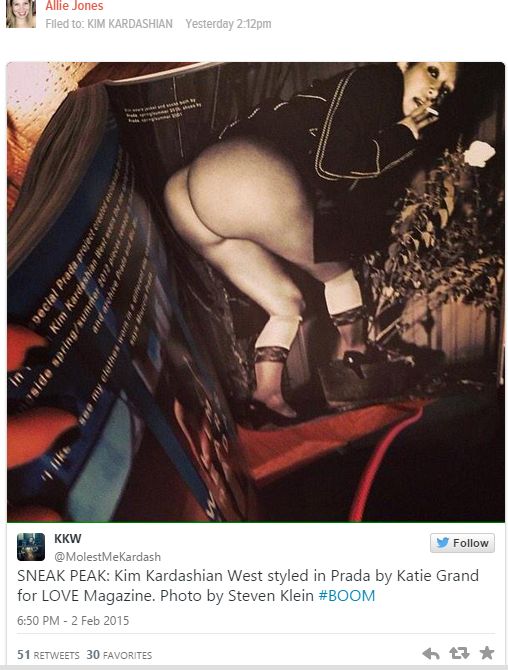 Kim Kardashian znowu pokazała nagą pupę (FOTO)