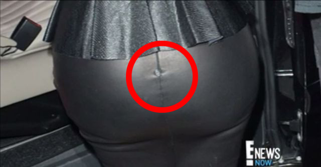 Ale wtopa - na pupie Kim pękła spódnica! (FOTO+VIDEO)