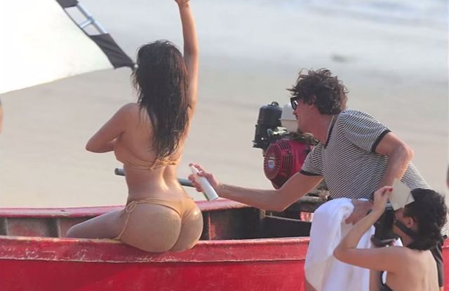 Zdziwicie się,gdy zobaczycie kulisy tej sesji Kim Kardashian