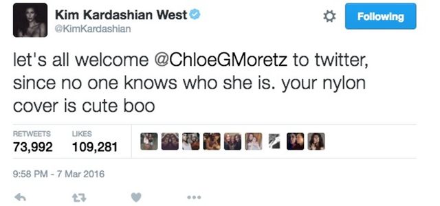Kim Kardashian pocisnęła Chloe Moretz