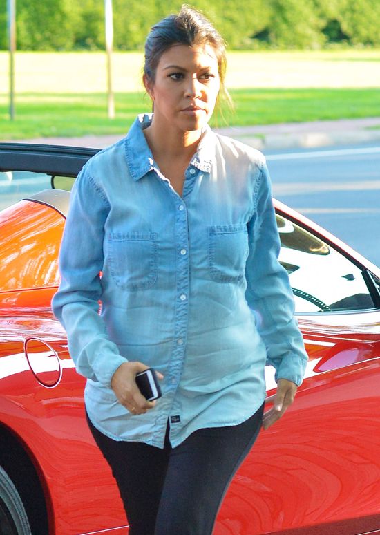 Zamiast błyszczeć na salonach, Kourtney Kardashian wolała...