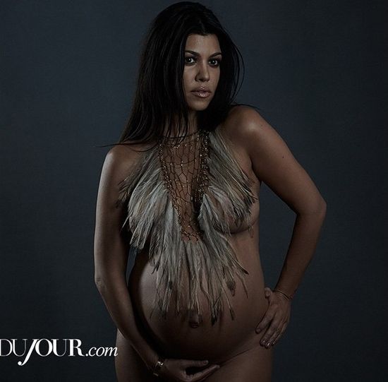 NAGA Kourtney Kardashian w zaawansowanej ciąży! (FOTO)