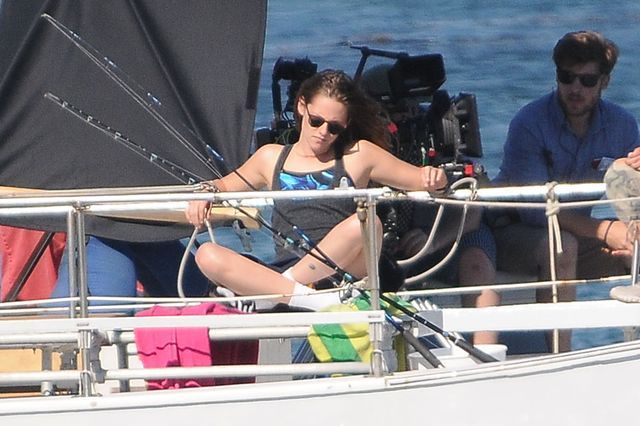 Uśmiechnięta Kristen Stewart na rybach (FOTO)