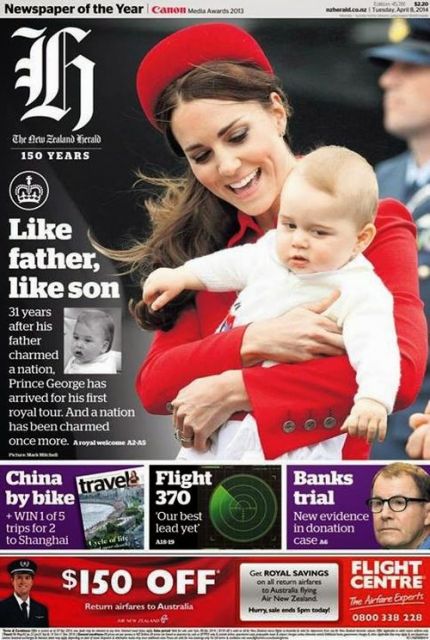 Książę Jerzy jest wiecznie głodnym dzieckiem