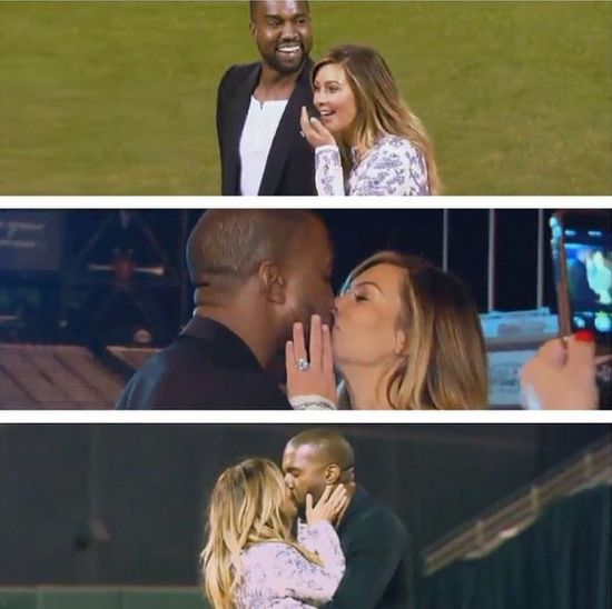 Kim Kardashian pochwaliła się zdjęciami z zaręczyn (VIDEO)