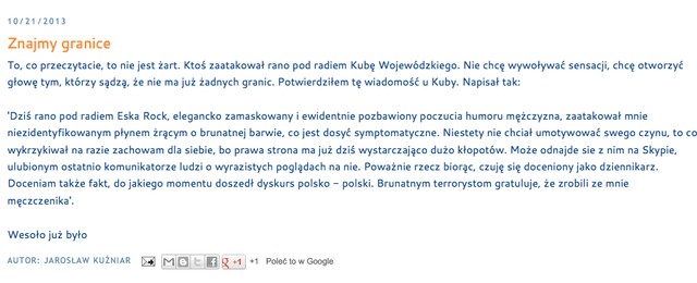 Kuba Wojewódzki został oblany kwasem!