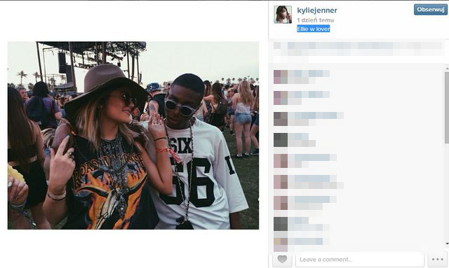 Kylie Jenner na Coachelli pojawiła się z chłopakiem?! (FOTO)