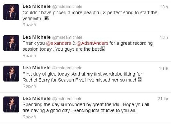 Lea Michele wychodzi z cienia po śmierci Monteitha