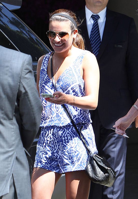 Ciężarna Lea Michele przyłapana z chłopakiem (FOTO)