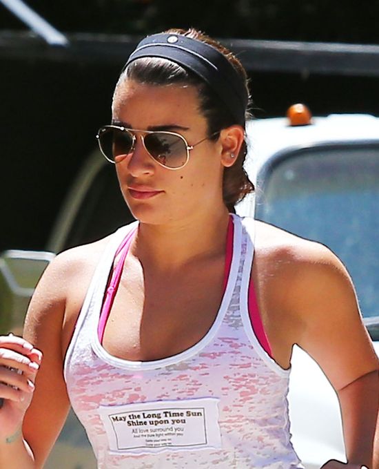 Lea Michele ma problemy z cerą (FOTO)