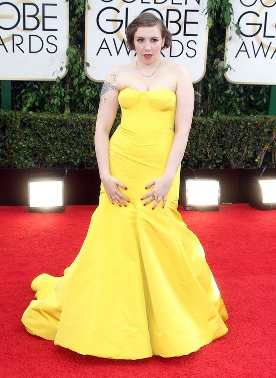 Lena Dunham na rozdaniu Złotych Globów pokazała swój tatuaż