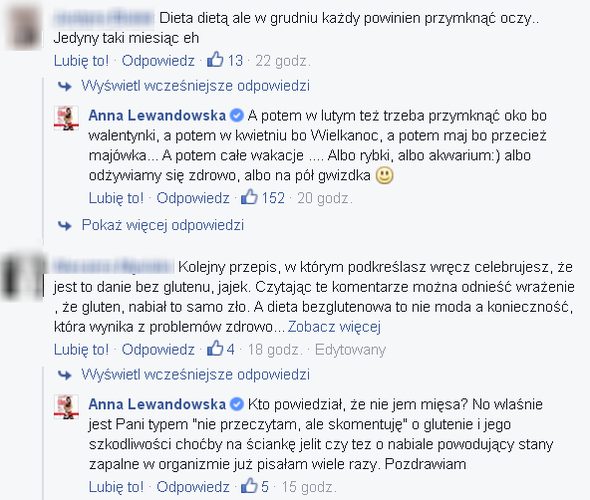 Fan do Lewandowskiej: Może kiełbasa z kaszy jaglanej...