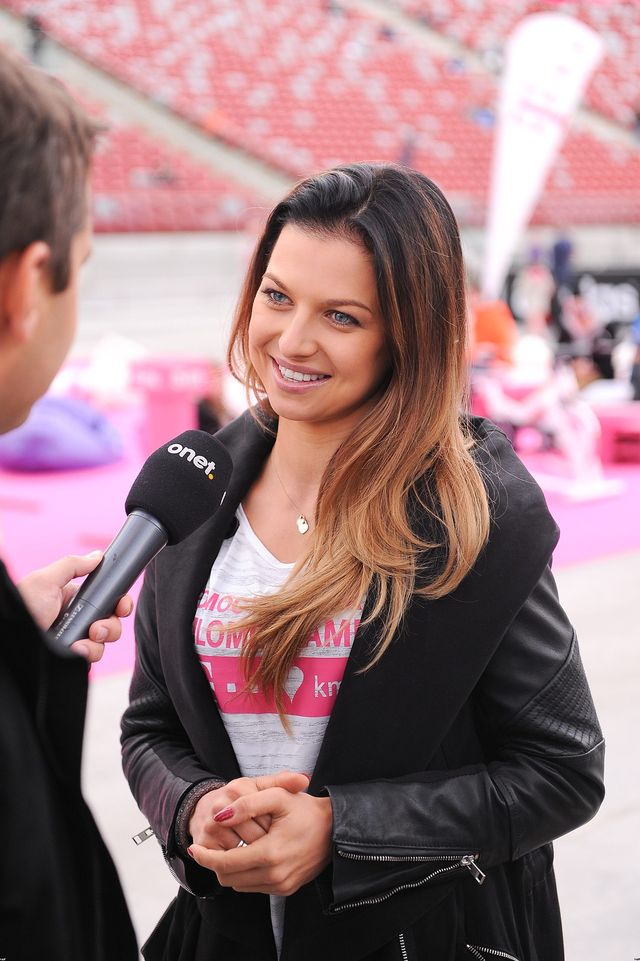 Anna Lewandowska w czasie finału imprezy charytatywnej FOTO Anna Lewandowska w czasie finału imprezy charytatywnej FOTO