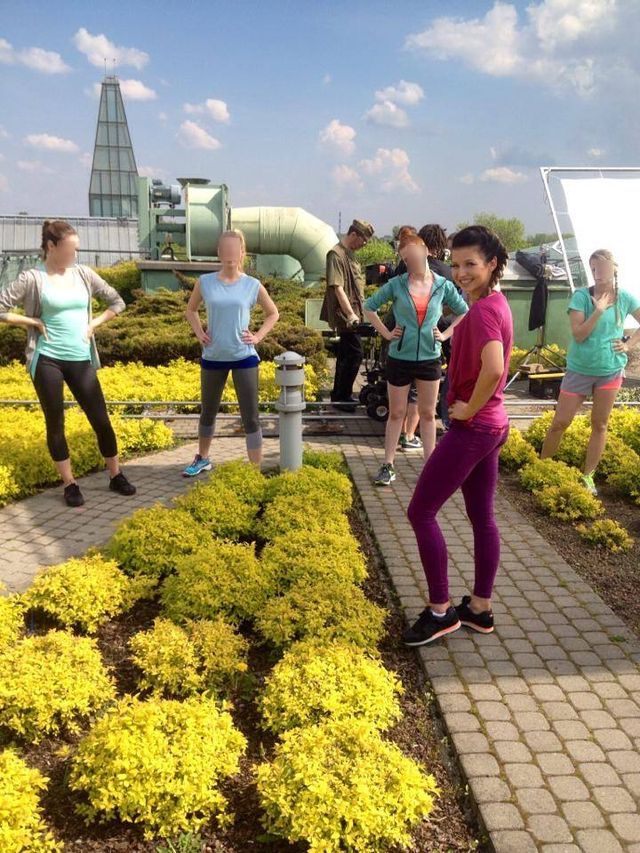 Anna Lewandowska na planie reklamy (FOTO)