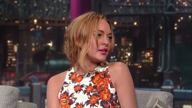 Lindsay Lohan u Davida Lettermana