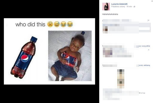 To jedno z najgorszych zdjęć na FB Luxurii Astaroth? (FOTO) To jedno z najgorszych zdjęć na FB Luxurii Astaroth? (FOTO)