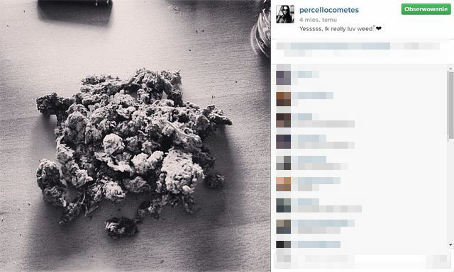 Marihuana na Instagramie Luxurii Astaroth? (FOTO)